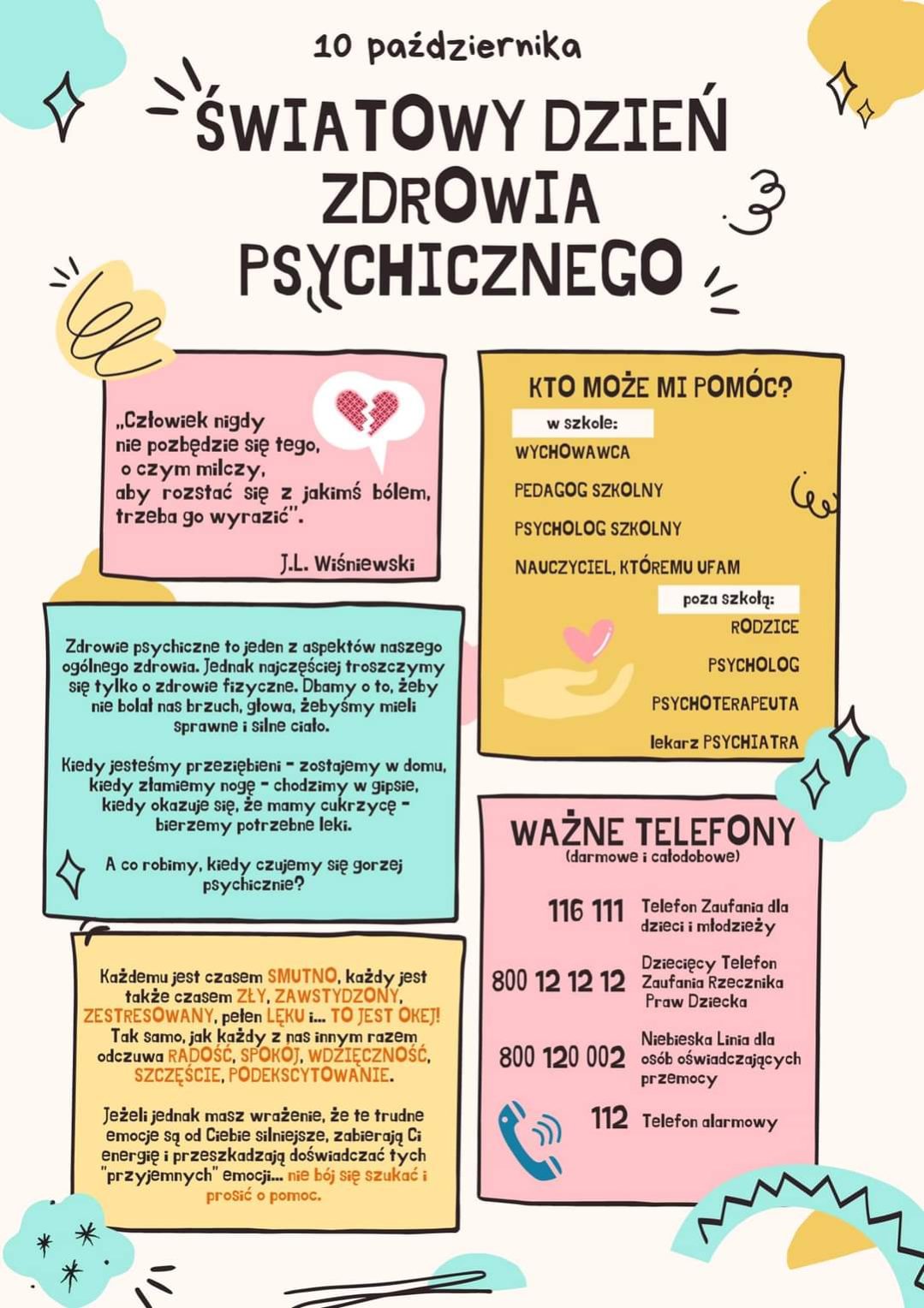 Światowy Dzień Zdrowia Psychicznego